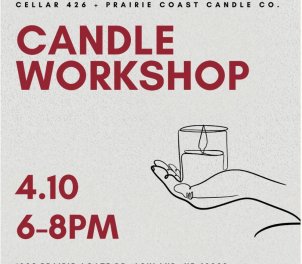 candle workshop flyer