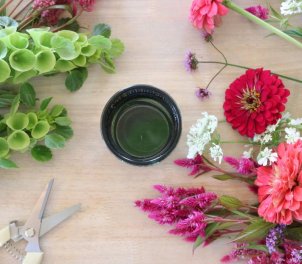 flowers and tools