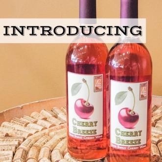 Cherry Breeze WIne Bottles