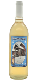 Snowbound wine bottle